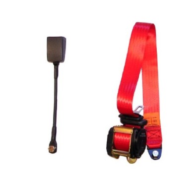 CDB-573-05 Ceinture avant rouge à enrouleur